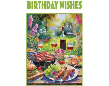 C50 BBQ PARTY BIRTHDAY CARD 6S