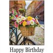 C50 BICYCLE OF FLOWERS BIRTHDAY CARD 6S