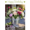 C50 BUCKET OF FLOWERS BIRTHDAY CARD 6S