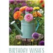 C50 WATERING CAN OF FLOWERS BIRTHDAY CARD 6S