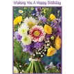 C50 FLOWER BOUQUET BIRTHDAY CARD 6S