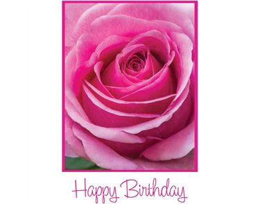 C50 PINK ROSE BIRTHDAY CARD 6S