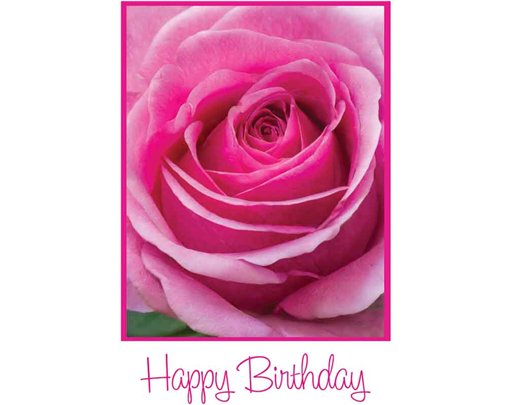 C50 PINK ROSE BIRTHDAY CARD 6S