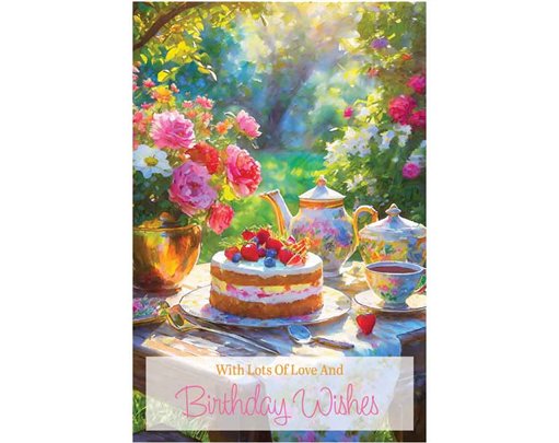 C50 CAKE & TEA BIRTHDAY CARD 6S