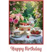 C50 STRAWBERRIES, CAKE & TEA BIRTHDAY CARD 6S