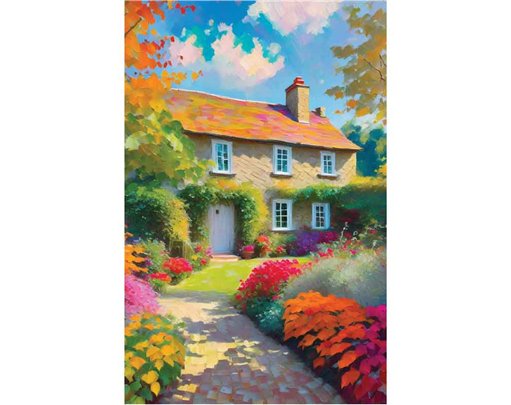 C50 COTTAGE GARDEN BLANK CARD 6S