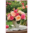 C50 VASE OF ROSES BLANK CARD 6S