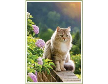 C50 MAINE COON CAT BLANK CARD 6S