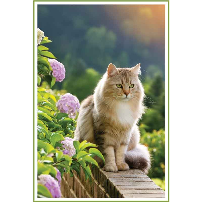 C50 MAINE COON CAT BLANK CARD 6S