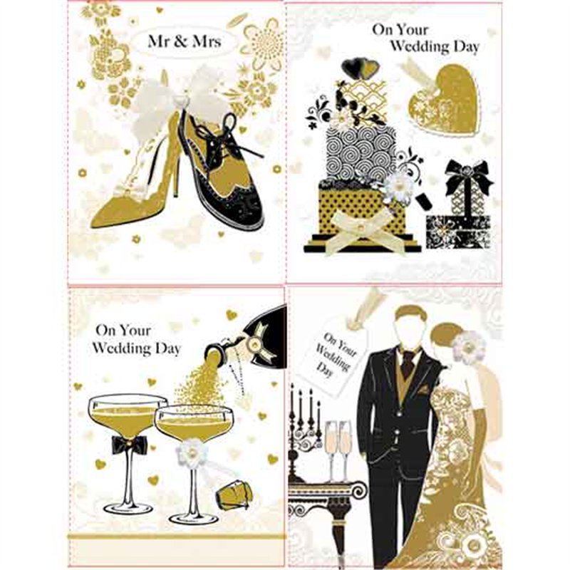 C50 3D WEDDING DAY HANDMADE CARD 6S