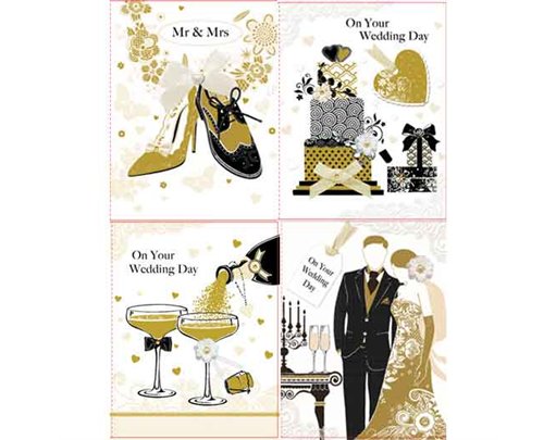 C50 3D WEDDING DAY HANDMADE CARD 6S