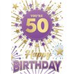C50 TRAD MALE 50TH BIRTHDAY SILVERLINE 12S
