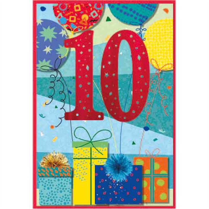 C50 JUVENILE BOY 10TH BIRTHDAY SIMON ELVIN 6S