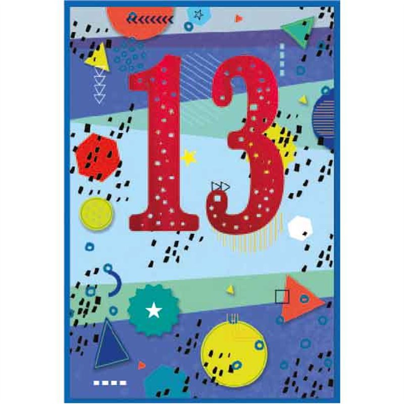 C50 JUVENILE BOY 13TH BIRTHDAY SIMON ELVIN 6S