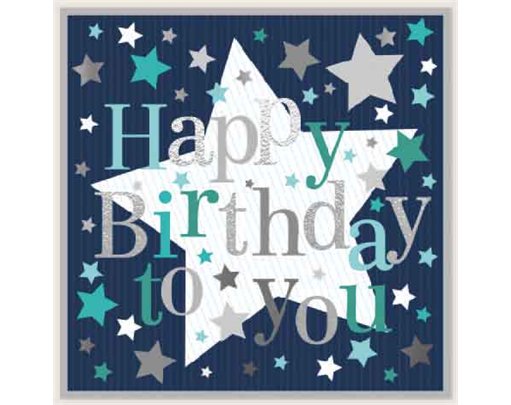 SQUARE CONTEMPORARY BIRTHDAY SIMON ELVIN 6S
