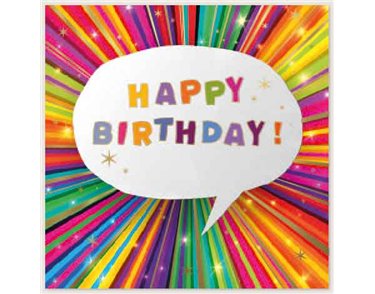 SQUARE CONTEMPORARY BIRTHDAY SIMON ELVIN 6S