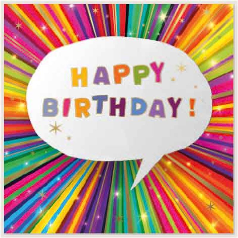SQUARE CONTEMPORARY BIRTHDAY SIMON ELVIN 6S