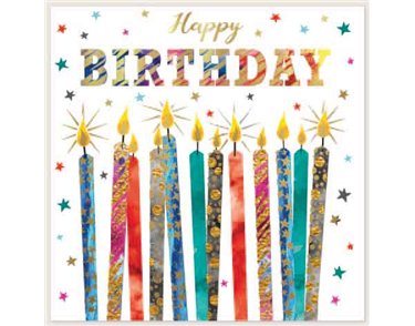 SQUARE CONTEMPORARY BIRTHDAY SIMON ELVIN 6S