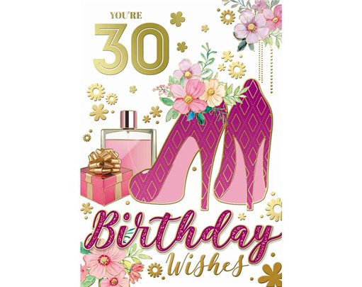 C50 TRAD FEMALE 30TH BIRTHDAY SILVERLINE 12S