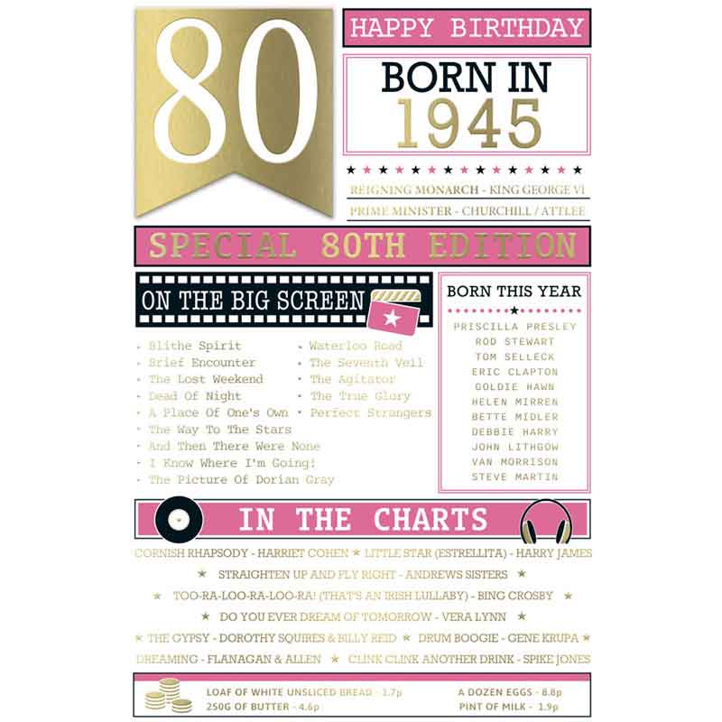 C75 FEMALE AGE 80 GENERATIONS COLLECTION 6S