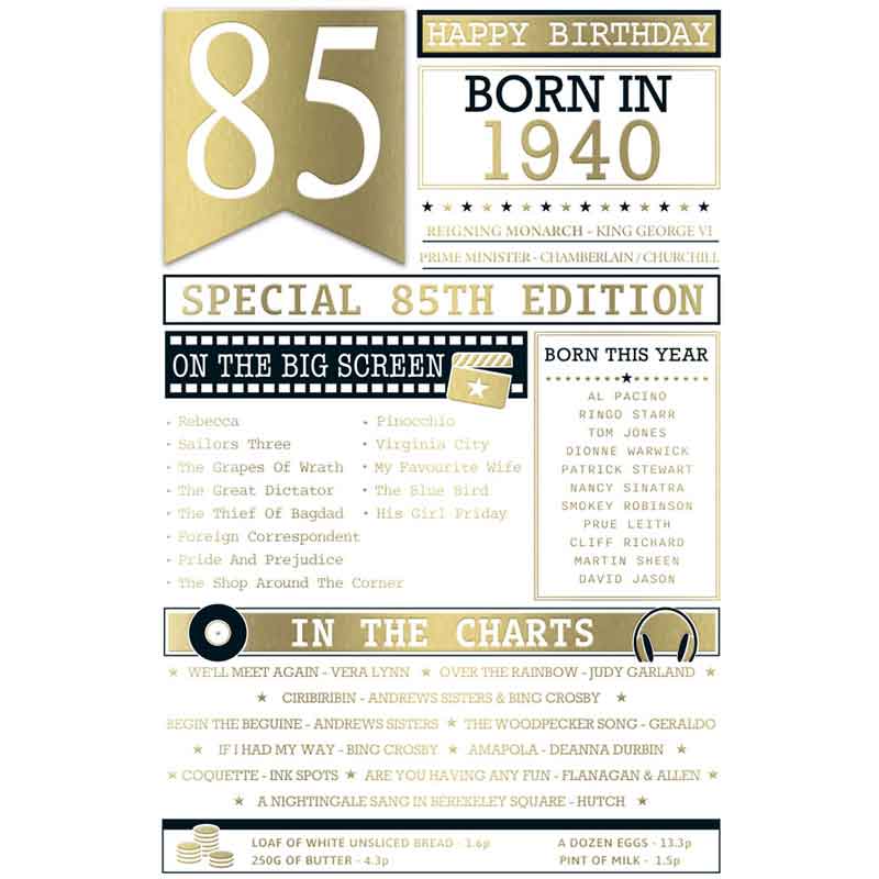 C75 GENERIC AGE 85 GENERATIONS COLLECTION 6S