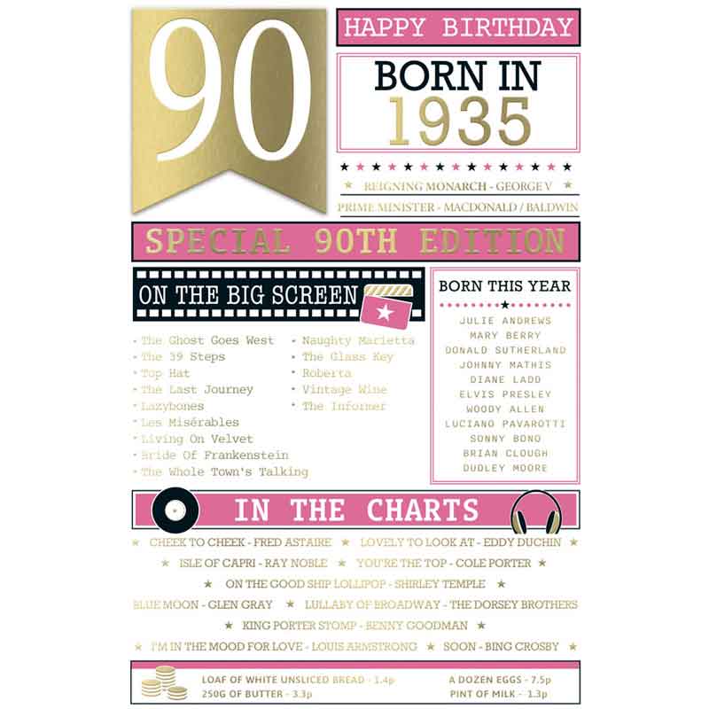 C75 FEMALE AGE 90 GENERATIONS COLLECTION 6S