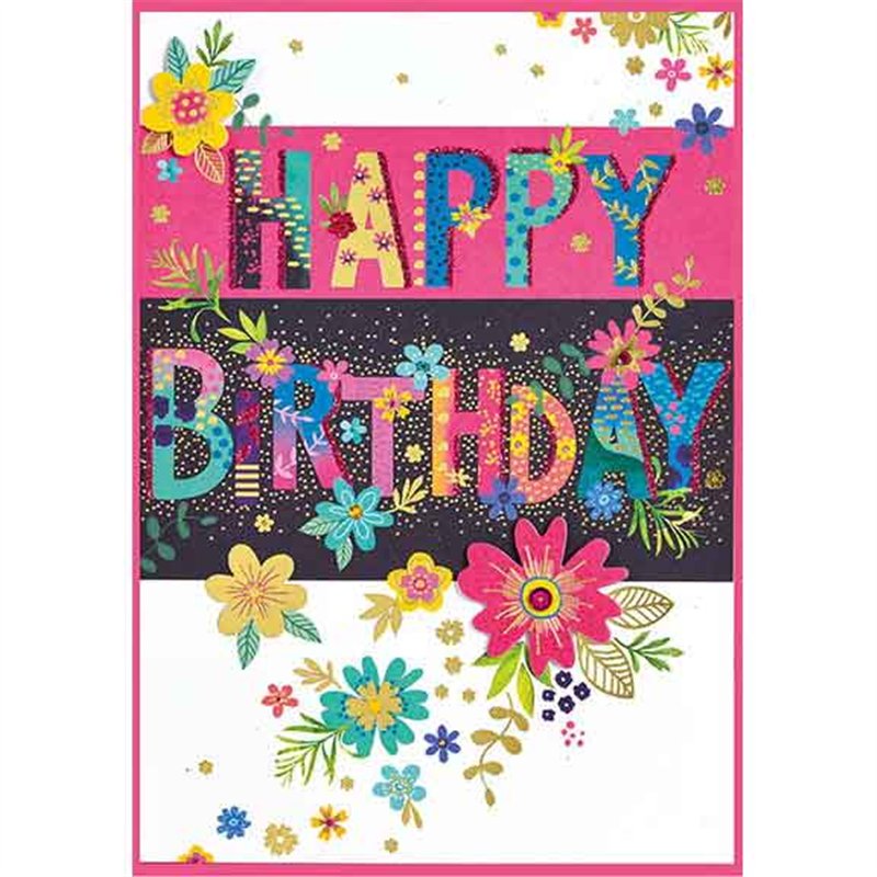C50 TRAD FEMALE OPEN BIRTHDAY ISABELS GARDEN 6S
