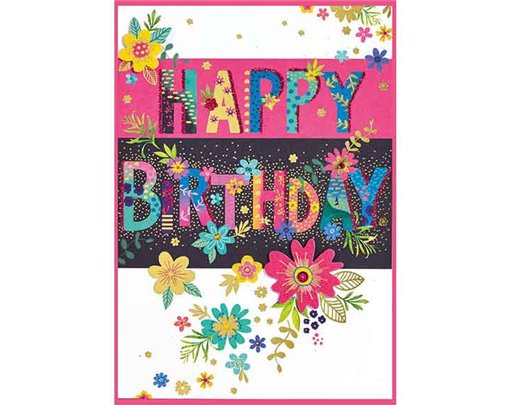 C50 TRAD FEMALE OPEN BIRTHDAY ISABELS GARDEN 6S