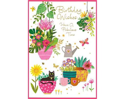 C50 OPEN BIRTHDAY ISABELS GARDEN 6S