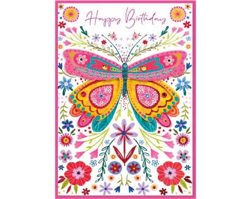 C50 TRAD FEMALE OPEN BIRTHDAY ISABELS GARDEN 6S