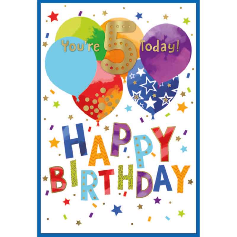 C50 JUVENILE BOY 5TH BIRTHDAY SIMON ELVIN 6S