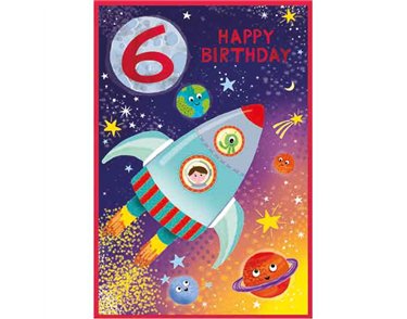 C50 JUVENILE BOY 6TH BIRTHDAY SIMON ELVIN 6S