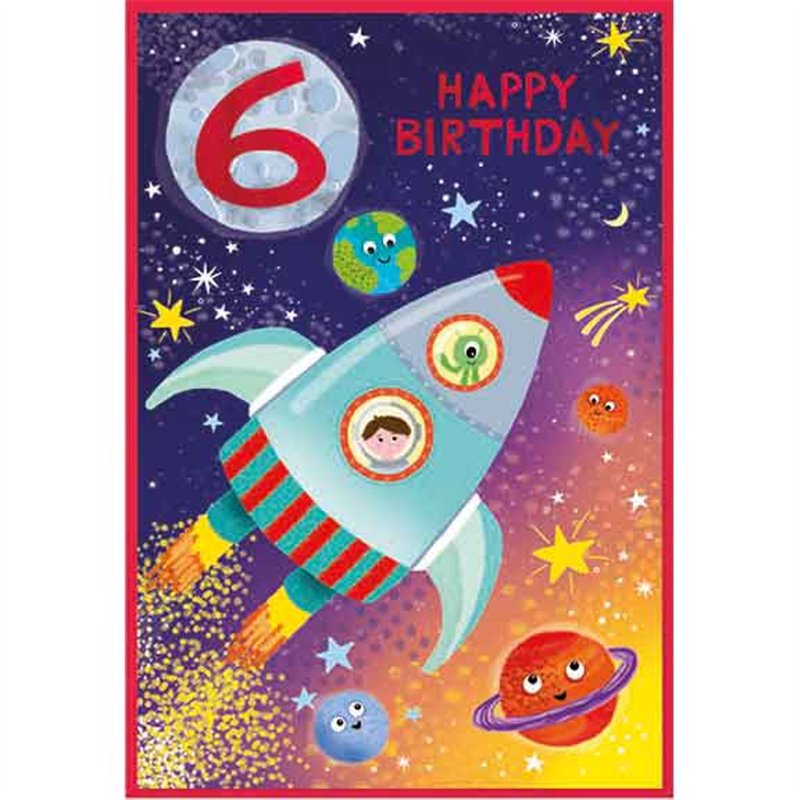 C50 JUVENILE BOY 6TH BIRTHDAY SIMON ELVIN 6S