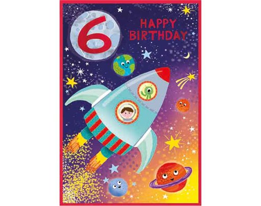 C50 JUVENILE BOY 6TH BIRTHDAY SIMON ELVIN 6S