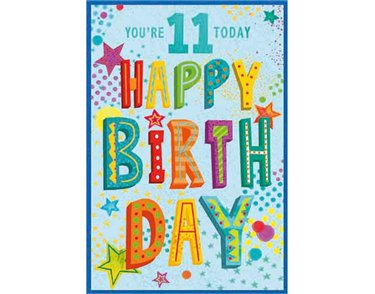 C50 JUVENILE BOY 11TH BIRTHDAY SIMON ELVIN 6S