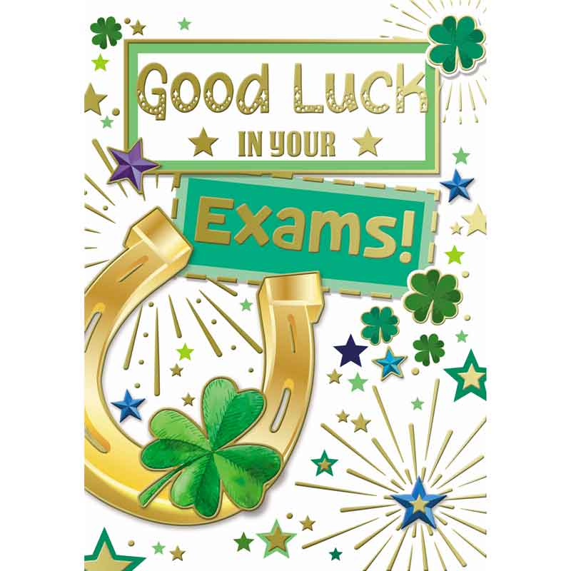 C50 GOOD LUCK IN YOUR EXAMS SILVERLINE 12S