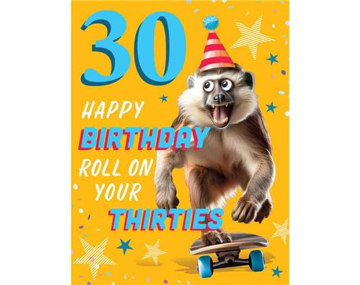 C50 AGE 30 MALE BIRTHDAY CHUCKLES 6S