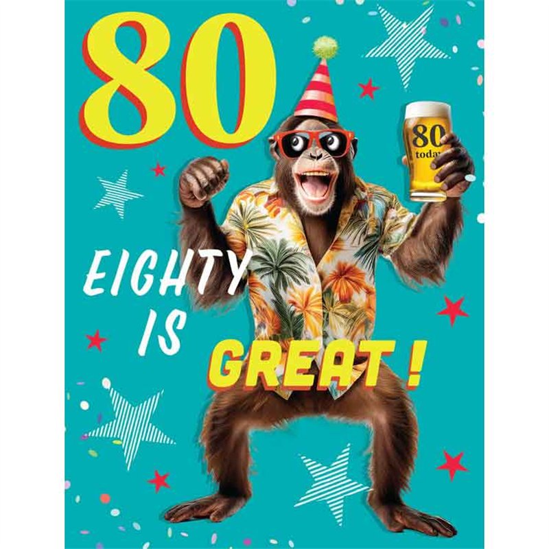 C50 AGE 80 MALE BIRTHDAY CHUCKLES 6S