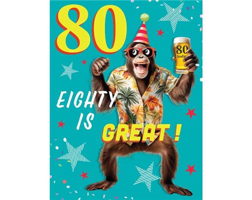 C50 AGE 80 MALE BIRTHDAY CHUCKLES 6S