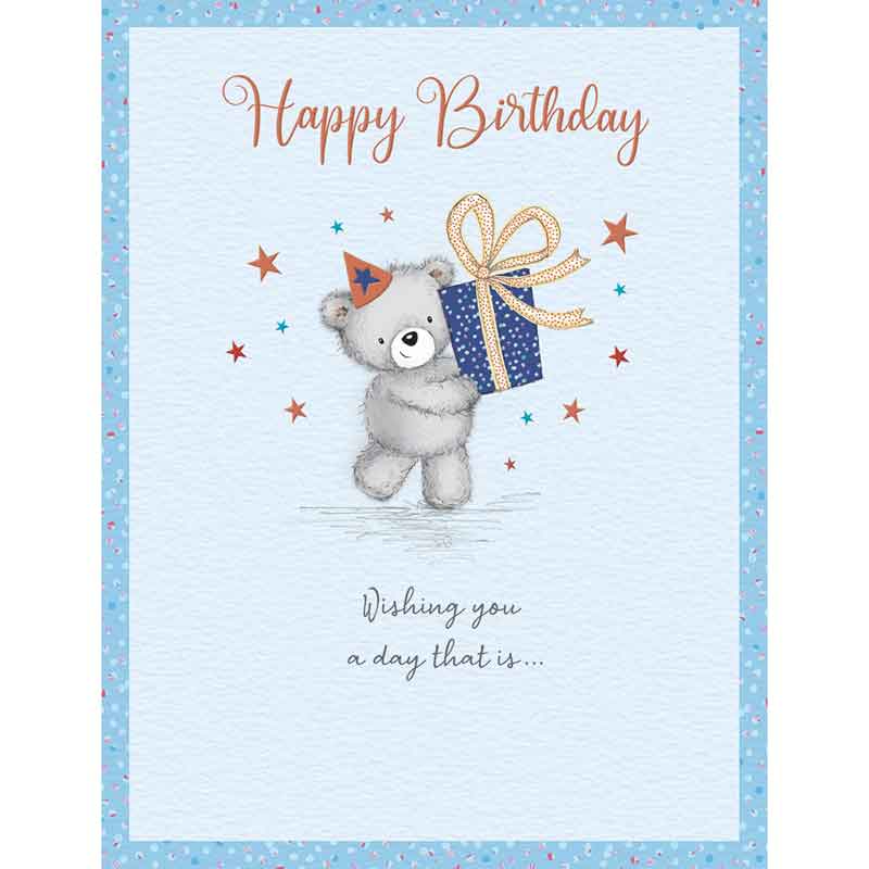 C50 MALE BIRTHDAY GIFT BEAR DELIGHT 6S