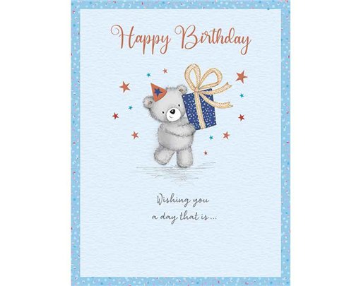 C50 MALE BIRTHDAY GIFT BEAR DELIGHT 6S