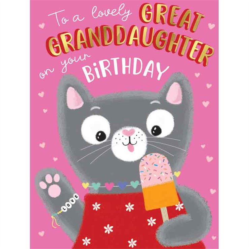 C50 GREAT GRANDDAUGHTER BIRTHDAY HAPPY PLANET 6S