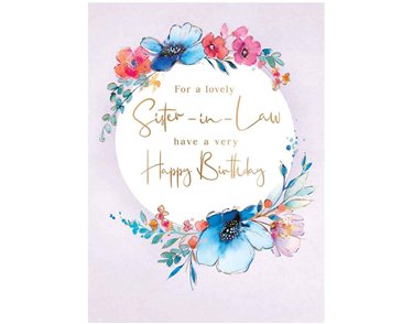 C50 SISTER IN LAW BIRTHDAY FLORAL HARMONY 6S