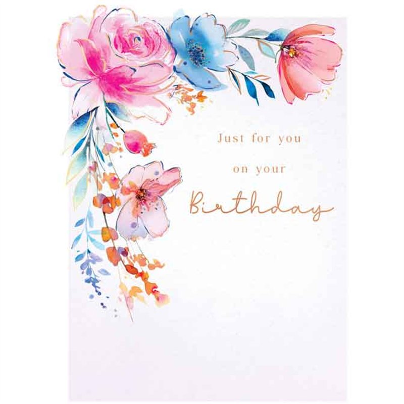 C50 FEMALE BIRTHDAY CORNER FLOWERS HARMONY 6S