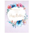 C50 FEMALE BIRTHDAY FLOWER WREATH HARMONY 6S