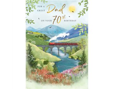C75 AGE 70 DAD BIRTHDAY TRAIN MEMORY LANE 6S