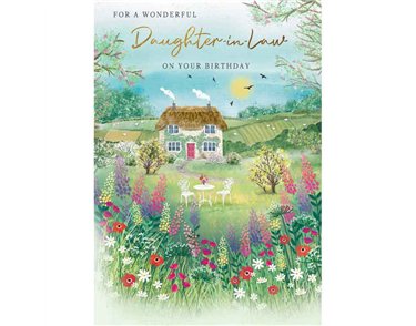 C75 DAUGHTER IN LAW BIRTHDAY COTTAGE GARDEN MEMORY LANE 6S