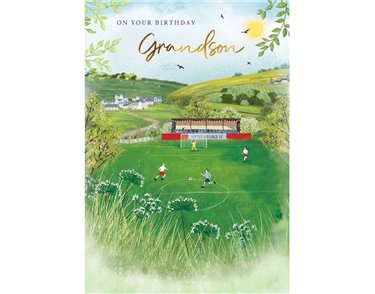 C75 GRANDSON BIRTHDAY FOOTBALL MEMORY LANE 6S