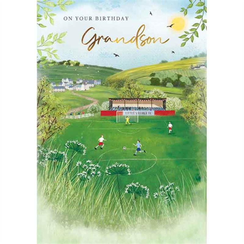 C75 GRANDSON BIRTHDAY FOOTBALL MEMORY LANE 6S
