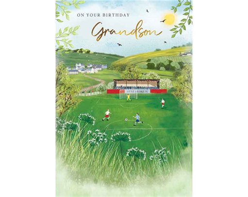 C75 GRANDSON BIRTHDAY FOOTBALL MEMORY LANE 6S